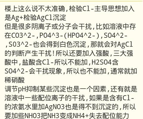 调节PH抑制某些沉淀是什么意思求大神