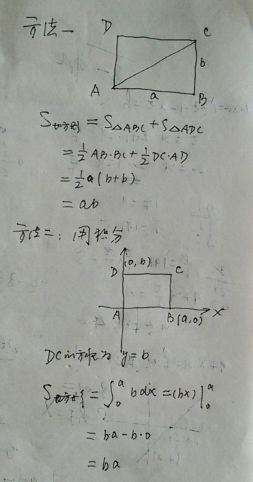 长方形面积公式