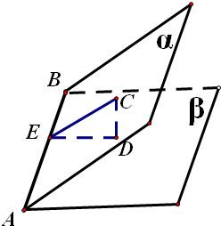 已知二面角α-AB-β的平面角是锐角θ,α内一点C到β的距离为3,点C到棱AB的距离为4,那么tgθ的值等于,答案:2, - 高中数学 - 菁优网