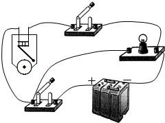 按照图1所示的电路图,将图2中各元件连接起来