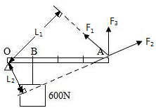 如图所示,要使杠杆在水平位置处于平衡状态,作