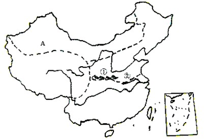 读我国四大地理区域图,回答下列问题:(1)四个