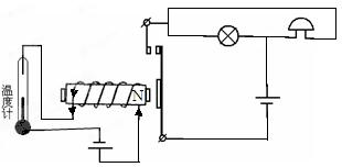 如图所示,小霞同学设计了一个高温报警器,所用