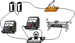 在用伏安法测小灯泡电阻的实验中,待测小灯泡