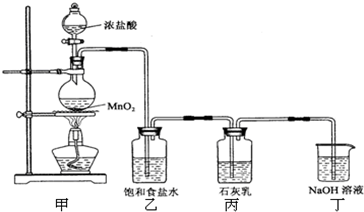 某化学兴趣小组在实验室利用氯气与石灰乳【C
