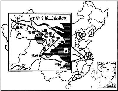 长江三角洲工业基地的位置和特点 1\/7