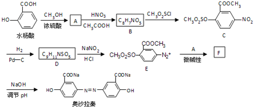 奥沙拉秦是一种抗菌药.其合成路线如下