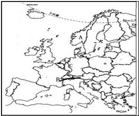 欧洲西部的主要半岛、临海、山脉和河流 1\/2