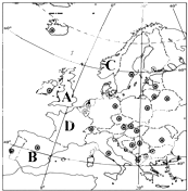 欧洲西部的主要港口、国家和首都 1\/2