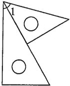 用两块三角尺这样拼在一起,拼成的∠1=