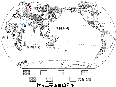 世界主要语言及其分布地区 1\/1