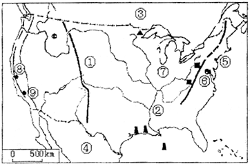 北美的主要地形区及分布特点 1\/1