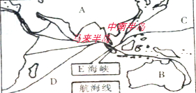 读东南亚简图回答下列问题:(1)写出下列字母