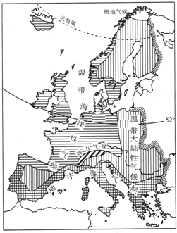 欧洲温带海洋性气候和地中海气候的特征 1\/2