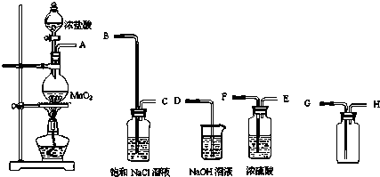 实验室用浓盐酸和二氧化锰共热制取氯气,现要