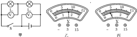 则电压表的读数分别为.