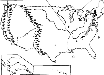:大西洋、太平洋、墨西哥湾、和两个海外州(阿