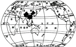 读图回答中国的地理位置(1)从东西半球看,中国