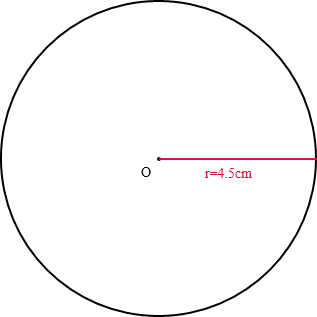 画一个周长为28.26厘米的圆,并标出半径的位置