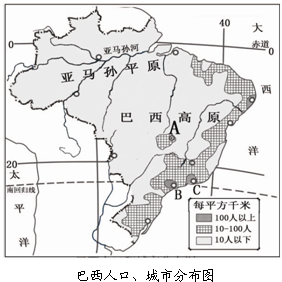 中国人口分布_巴西人口主要分布