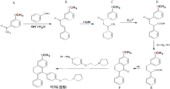 (2014春路南区校级期末)吲哚昔酚 (idoxifene)可用于治疗骨质疏松症