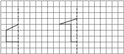 在方格纸上画出轴对称图形的另一半