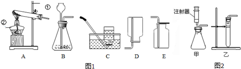 (2)若该装置加热高锰酸钾制取氧气,发生反应的文字表达式为.