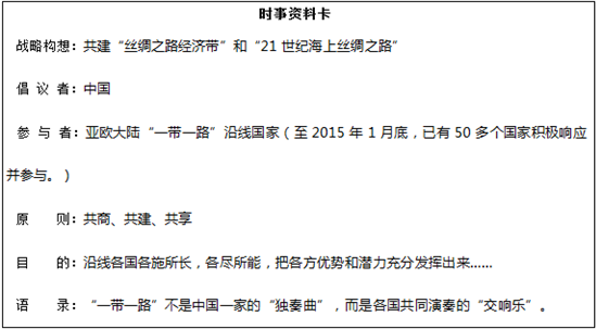 2015年江西省中考思想品德试卷 - 初中政治