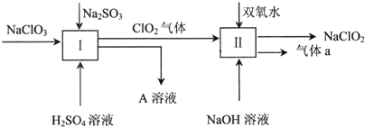 亚氯酸钠(NaClO2)是一种强氧化性漂白剂,它在