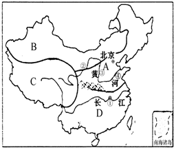 读图回答,受地理位置、地形地势等因素影响,四