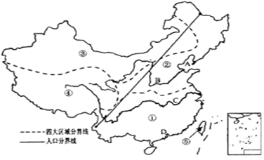 中国人口地区分布_图1.1:中国人口分布及区域-于无声处 华夏云泉罗布泊 一