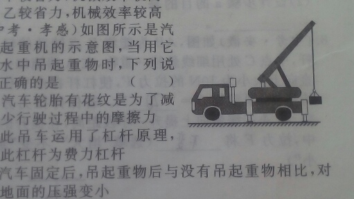 请画出起重机受力示意图(包括动力臂与阻力臂