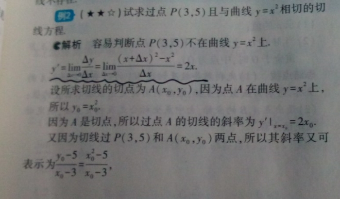 这个求的是导函数吗,还有导数不是过某点处切