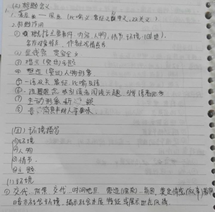 高中小说阅读常见题型的答题格式有哪些?如分