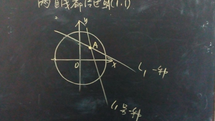 倾斜角互补的直线l1:m1x-y+1-m1=0,l2:分 m2x-