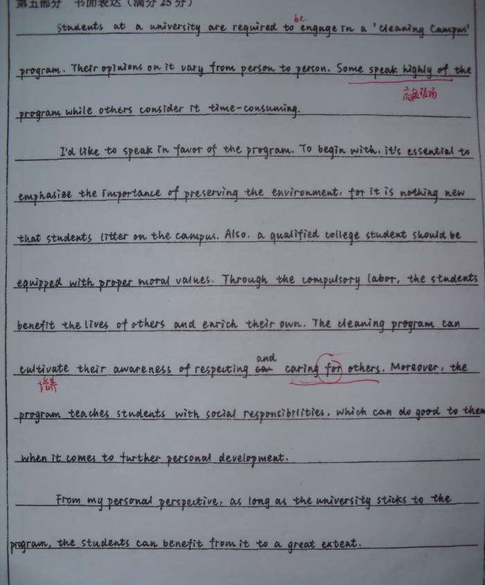 帮忙检查英语作文As the passage above expa