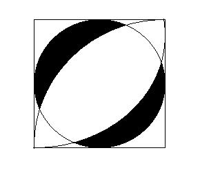 正方形边长为6cm,求阴影部分面积?