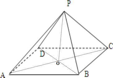 在正四棱锥p-abcd中,pa=ab=根号2,求直线pa与平面abcd--在线问答