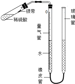 ②往量气管内装水至低于刻度"0"的位置,如图所示,(未装药品)装配好器