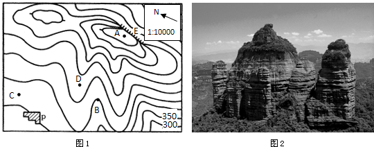 某学校在某山区组织了一次远足活动.阅读下列材料,回答问题.