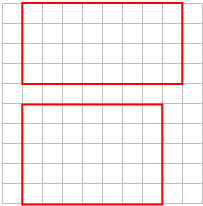 在方格图中画2个周长为24厘米的长方形 - 小学数学 - 菁优网