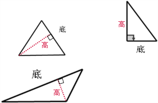 画出下面三角形底边上的高 