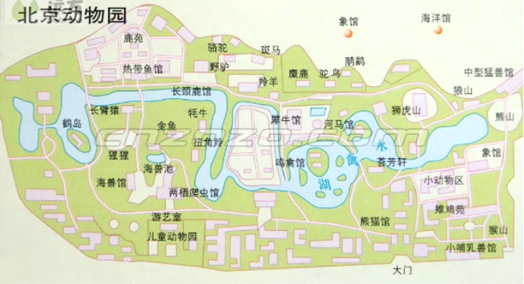 王城公园动物园导览图图片