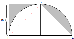 求如图阴影部分的面积.(单位:分米)