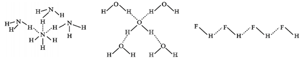 （1）已知固态nh3、h2o、hf中的氢键的键能和结构示意图如表所示：物质及其氢键hf（s）：f H•••fh2o（s）：o H•••onh3 